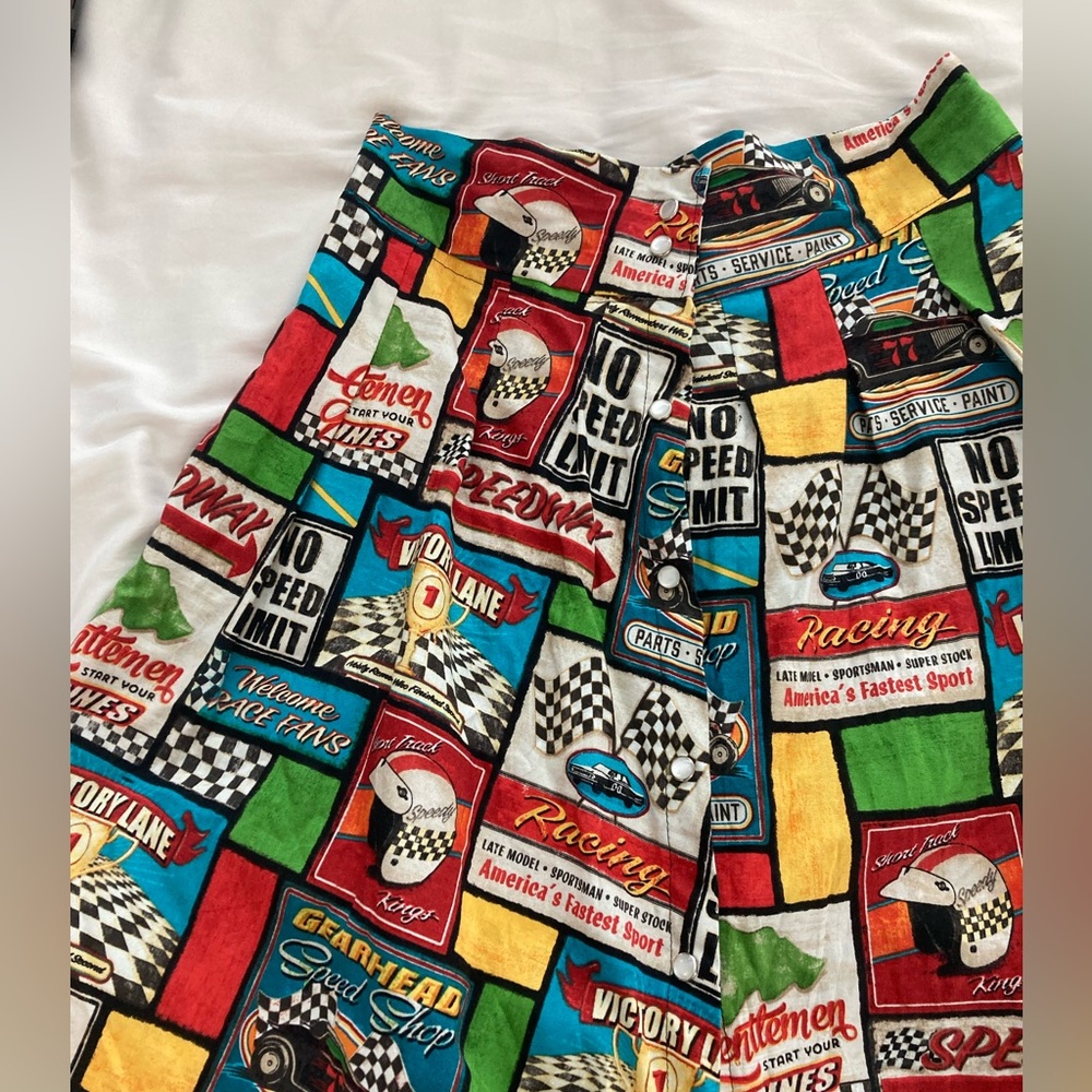 Handmade racing skirt. NASCAR, speedway. With pockets!